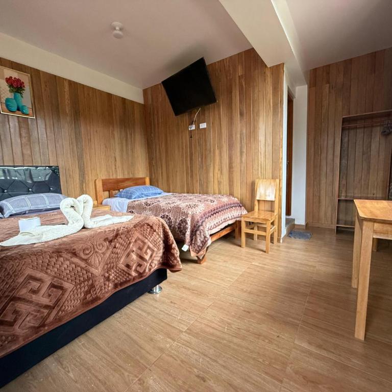 Hospedaje Oxa Paraíso - Habitación Doble - 2 camas - 2