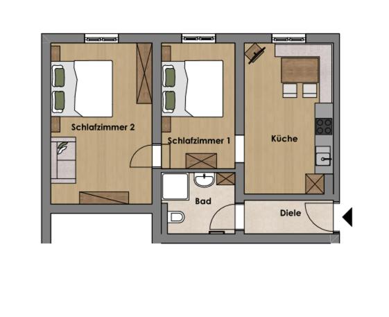 Starbauer - Apartment mit 2 Schlafzimmern (4 Erwachsene) - 8