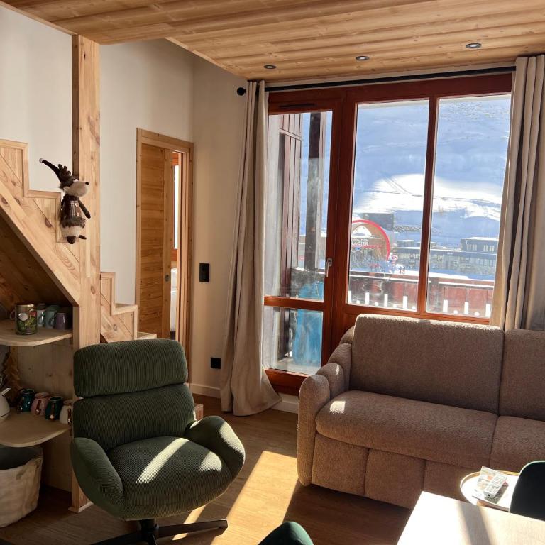 Nouveau, Appartement de charme, 6p avec vue pistes et proximité immédiate télésièges - Apartment mit 3 Schlafzimmern - 7