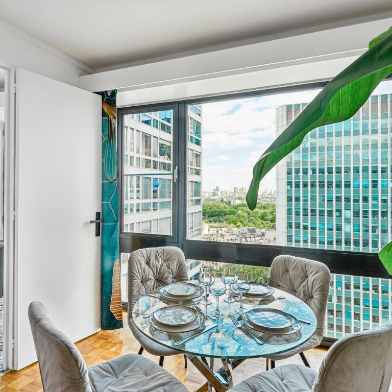 Paris Montparnasse Panoramic View, 3 Beds, Metro 4, 6, 12, 13 - Appartement - Vue sur Ville - 1