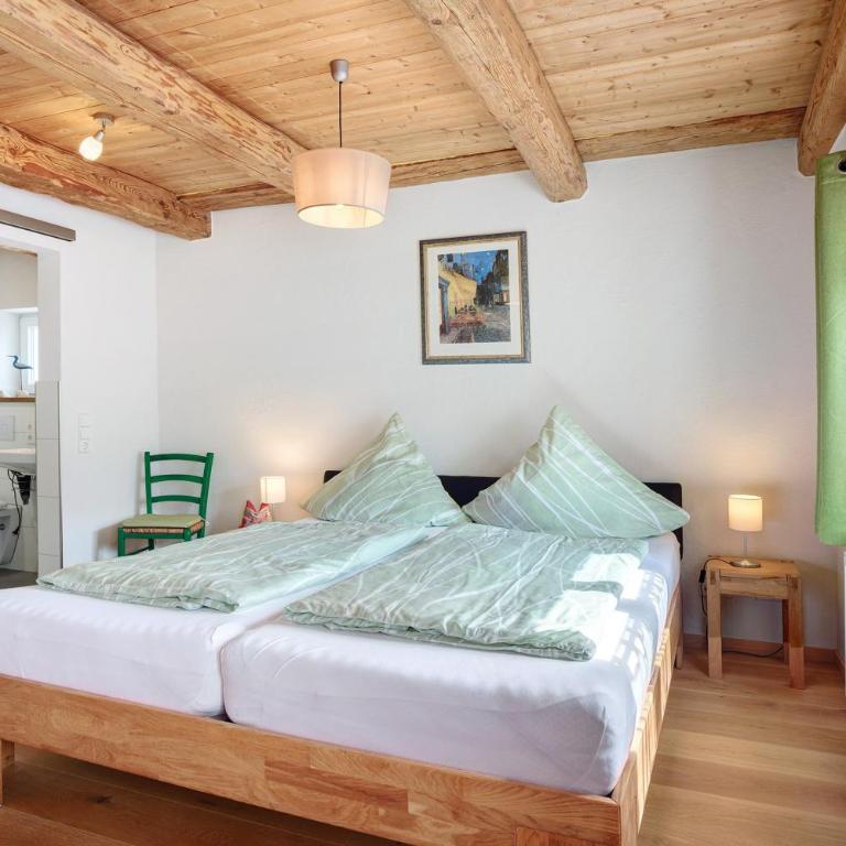 Ferienwohnung Trendelmühle Lautrach - Deluxe-Apartment mit 2 Schlafzimmern und Gartenblick - 13