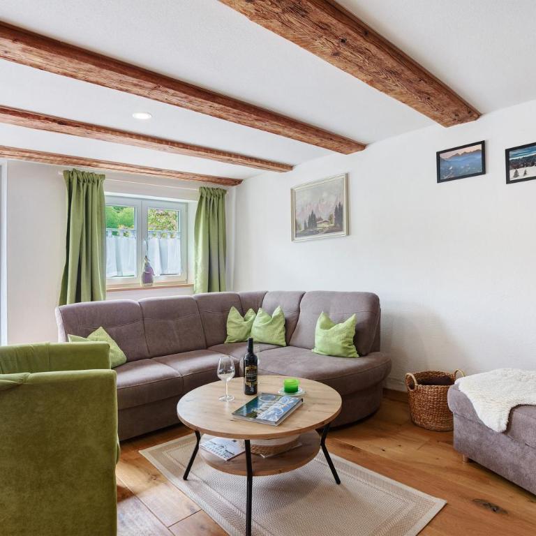 Ferienwohnung Trendelmühle Lautrach - Deluxe-Apartment mit 2 Schlafzimmern und Gartenblick - 1