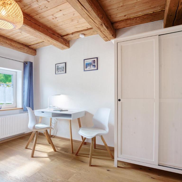 Ferienwohnung Trendelmühle Lautrach - Deluxe-Apartment mit 2 Schlafzimmern und Gartenblick - 17