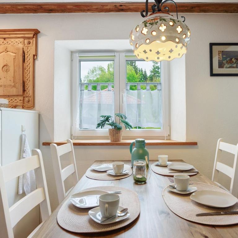 Ferienwohnung Trendelmühle Lautrach - Deluxe-Apartment mit 2 Schlafzimmern und Gartenblick - 7