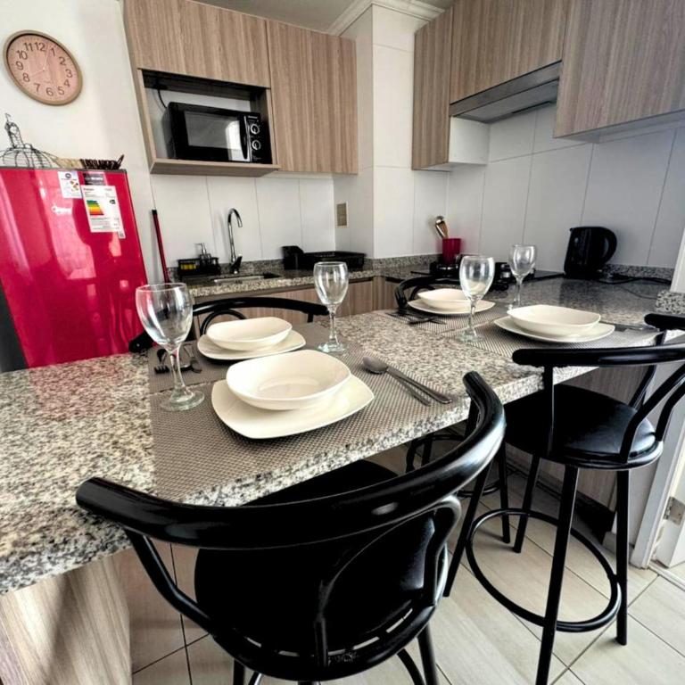 Depto Vista al Mar 2D 2B Parking Privado - Apartamento Deluxe de 2 dormitorios con balcón - 6