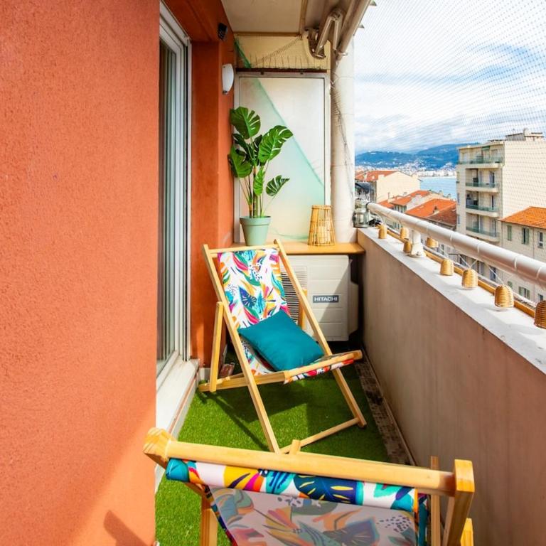 Modern 2-Bedroom Sea View, Air Conditioning, Balcony - Appartement 1 Chambre - 20