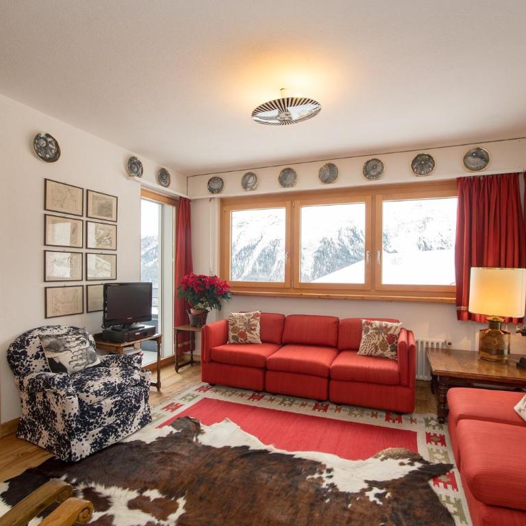 Contempora - Appartamento con Vista Lago e Montagna St Moritz Munt Sulaj - Apartment mit 4 Schlafzimmern und einem Balkon - 1