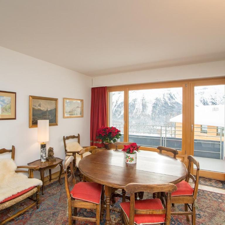 Contempora - Appartamento con Vista Lago e Montagna St Moritz Munt Sulaj - Apartment mit 4 Schlafzimmern und einem Balkon - 11