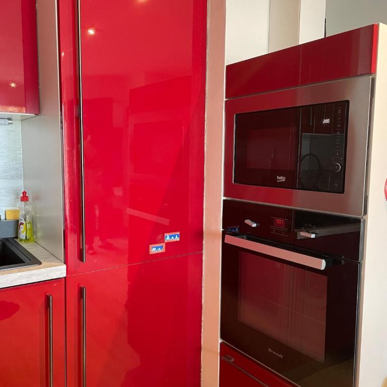 Red Pearl- Piscine, parking privé, Appartement pour 4 personnes tout équipé, plage de Richelieu à 200 mètres - One-Bedroom Apartment - 6