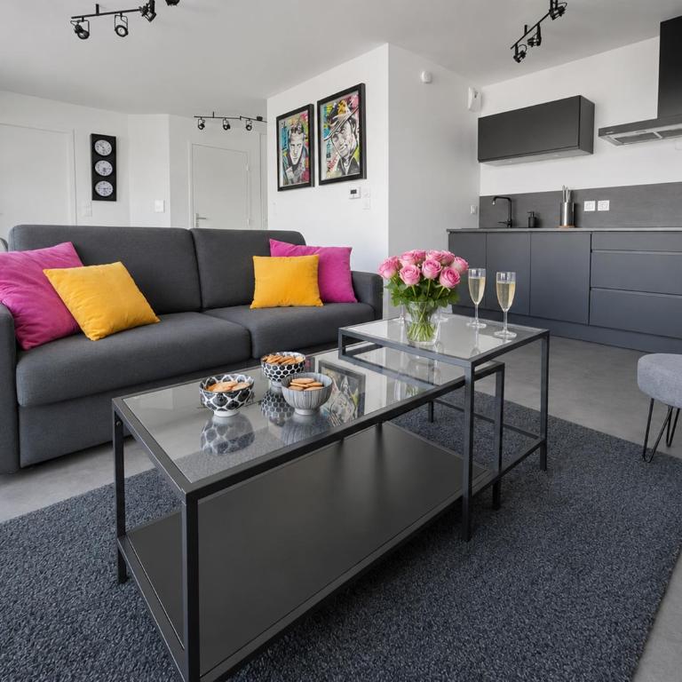 T2 moderne et lumineux, terrasse, parking privé - Appartement 1 Chambre - 16