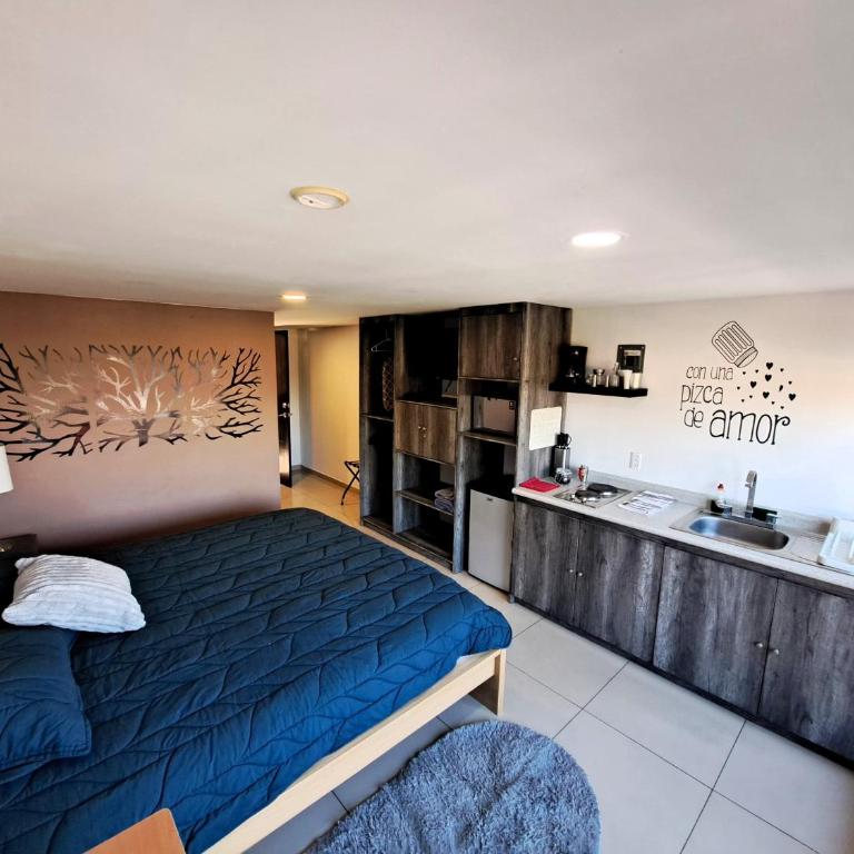 S10 KING Suite at TEC CEM Cocineta WiFi Balcón Parking Terraza - Apartamento de 1 dormitorio - 1