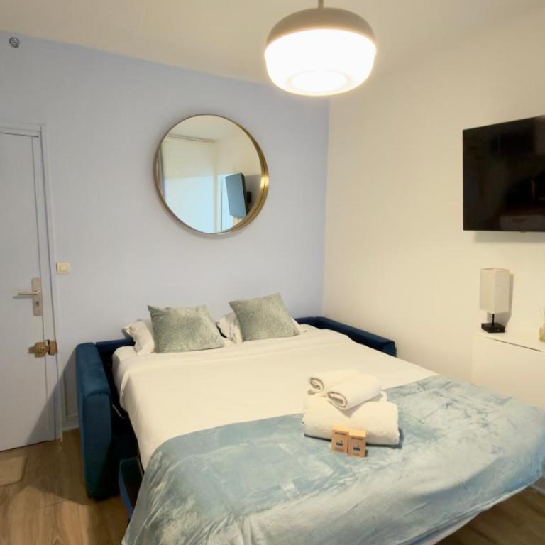 Easy Access to Central Paris - 5 min Metro Line 7, La Vilette Park nearby - Deluxe Apartment mit 1 Schlafzimmer - 2