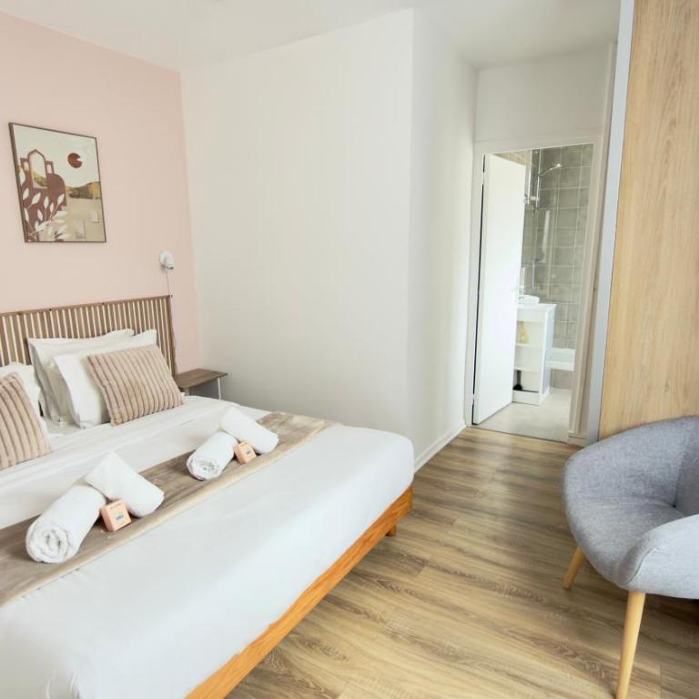Easy Access to Central Paris - 5 min Metro Line 7, La Vilette Park nearby - Deluxe Apartment mit 1 Schlafzimmer - 1