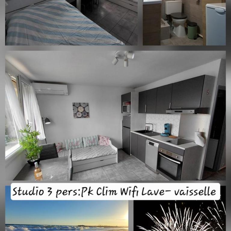 Palavas Beau studio avec Parking Climatisation - Appartement 1 Chambre - 1