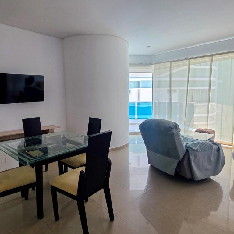 Modern 2BR with Ocean View Walk to Beach 16th Floor Bocagrande Cartagena - Two-Bedroom Apartment - 8