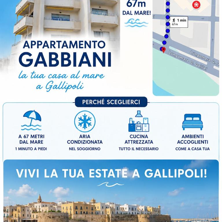 Appartamento Gabbiani - Gallipoli centro - Casa con 2 Camere da Letto - 11