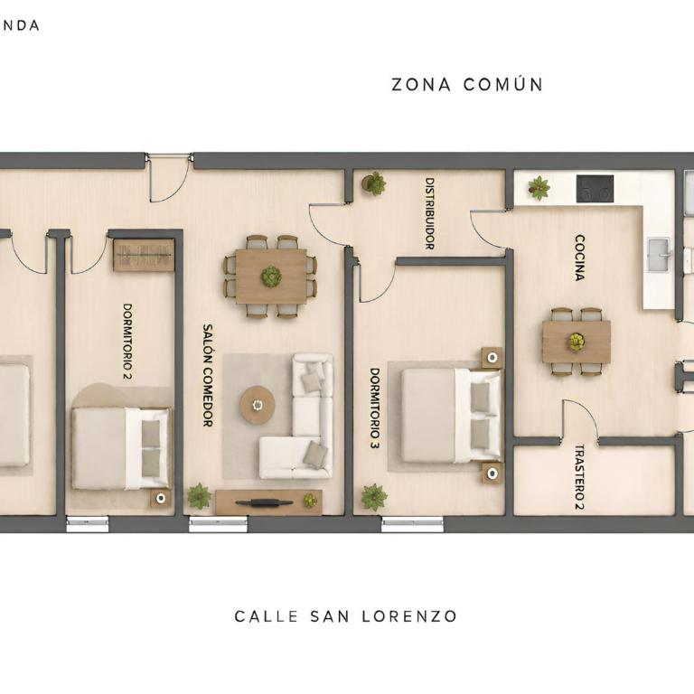 Ático con encanto 3 habitaciones dobles San Lorenzo - Apartamento de 3 dormitorios - 19