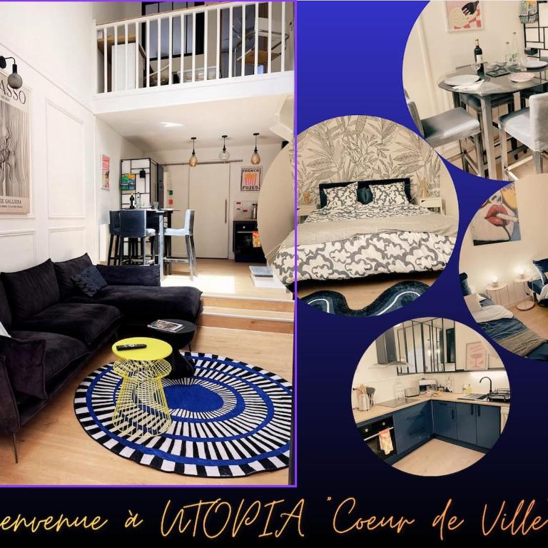 Duplex élégant en centre ville - Appartement 2 Chambres - 1