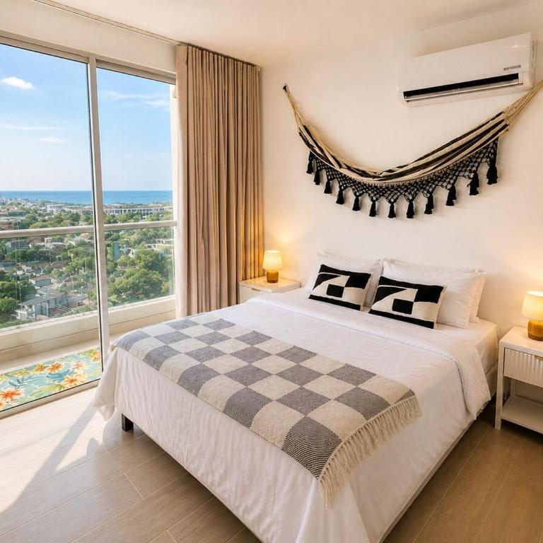 Caribbean Views & Beach Walks, Pool & Gym - Apartamento de 1 dormitorio con balcón y vistas al mar - 3