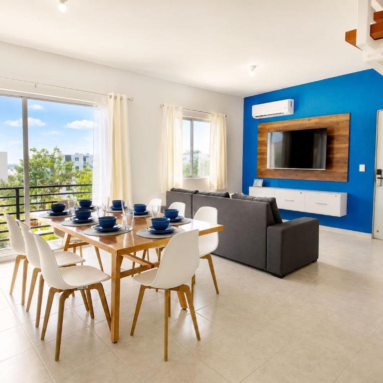 Kuxaan Cielo Terraza privada y comodidad a pocos minutos de la playa - Three-Bedroom Apartment - 71