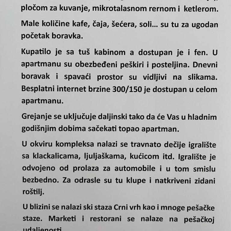 Divčigora - Apartman sa 1 Spavaćom Sobom - 8