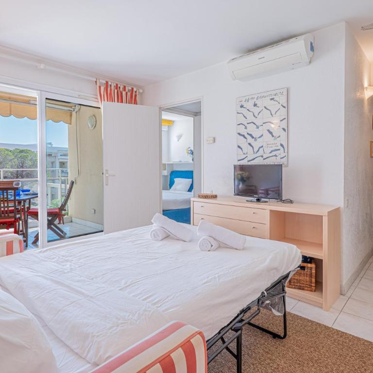 Lovely Seaside Golfe Juan - Marina - Pool - Garage - Appartement 1 Chambre avec Balcon et Vue sur Mer - 15
