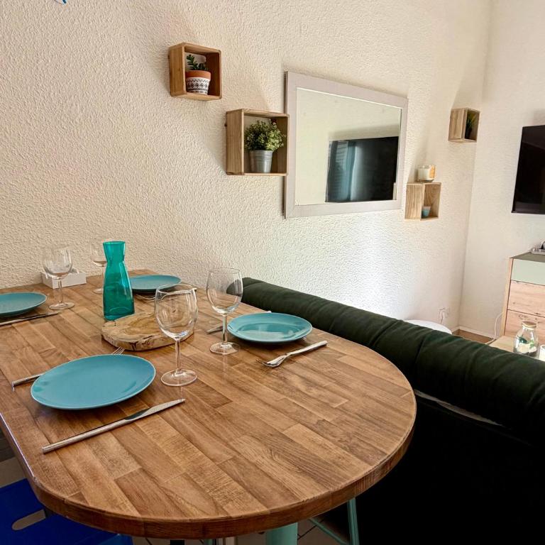 Appart 2 à 4 personnes Clim Wifi Terrasse Parking Mer - Appartamento Monolocale con 1 Letto Matrimoniale - 20