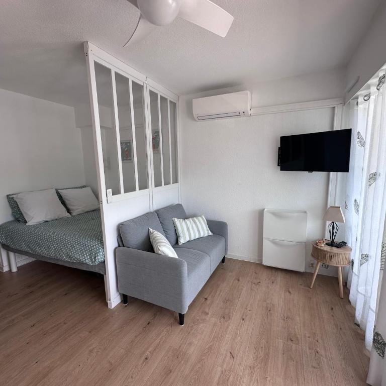 BEAU STUDIO Climatisé en bord de Mer et Wi-Fi - Apartment mit 1 Schlafzimmer - 14
