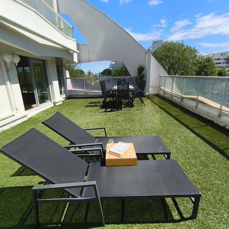 T2 cabine - Terrasse 45m2 - Piscine - Clim - Parking privé - Apartment mit 1 Schlafzimmer und Gartenblick - 7