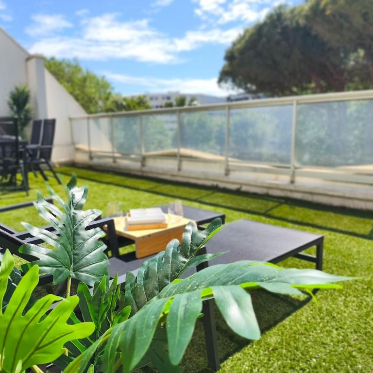 T2 cabine - Terrasse 45m2 - Piscine - Clim - Parking privé - Apartment mit 1 Schlafzimmer und Gartenblick - 6