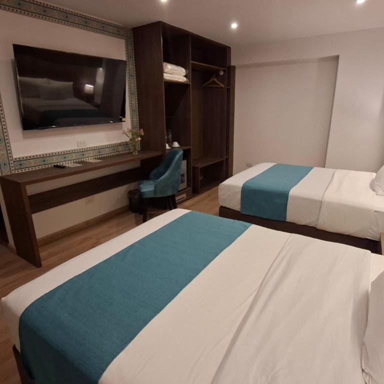 Hanaqua Cusco Hotel - Habitación Doble - 2 camas dobles - 6