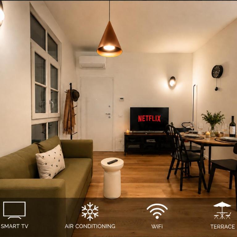 Center - JR Suite Terrace - Pedestrian Zone - Wi-Fi - AC - Appartamento con 1 Camera da Letto - 1