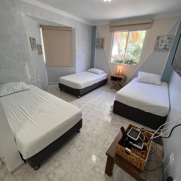 Large beach house near Las Américas Hotel, shared pool - Three-Bedroom House - 13