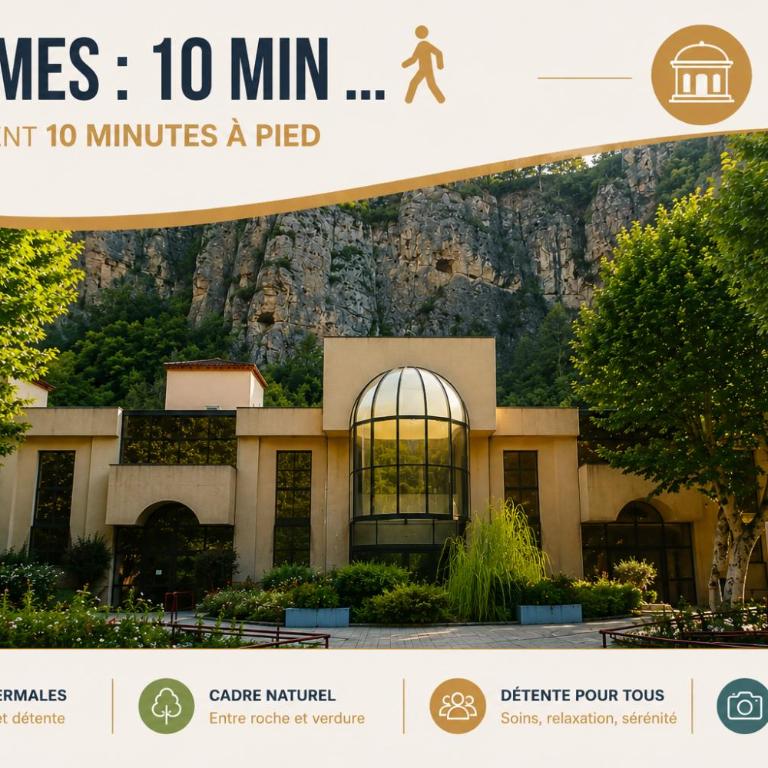 Le nid des Bains - Climatisé - Piscine partagée - Appartement 1 Chambre avec Balcon et Vue sur les Montagnes - 12