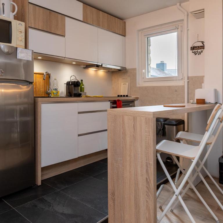 Le rivage bord de mer parking wifi - Studio avec Canapé-Lit - 12