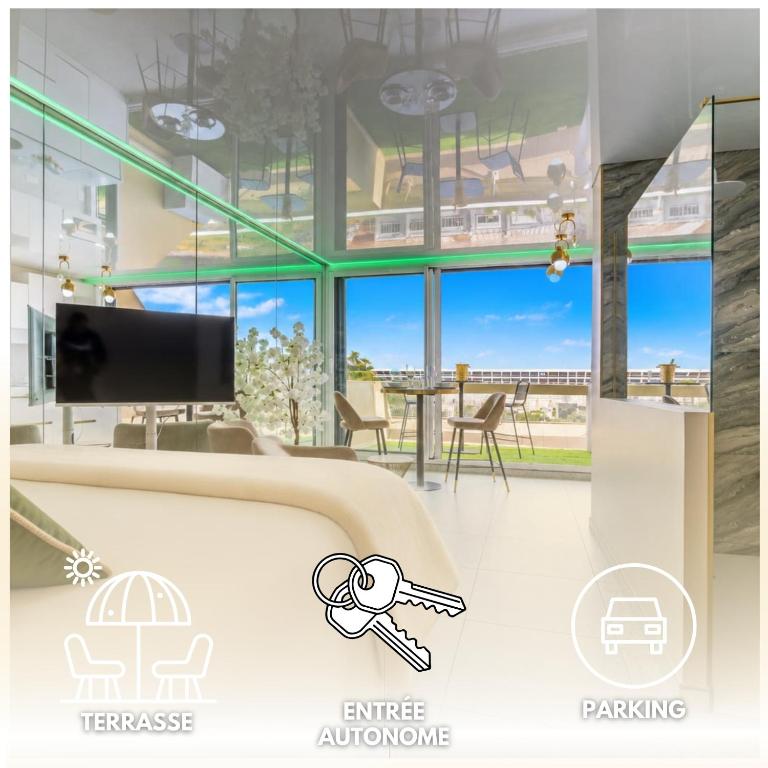 Le Pure Héliopolis - vue mer - Parking - Terrasse - Village Naturiste - Appartamento con 1 Camera da Letto - 1