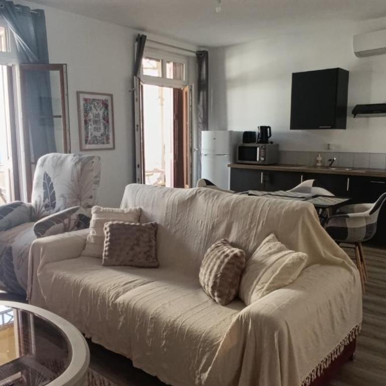 Apt 3, 1er étage, large T2 avec une terrasse commune - Appartement 1 Chambre - 4