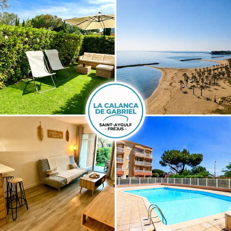 - LA CALANCA DE GABRIEL - jardin privé, mer à 100m, piscine, climatisation, parking, à Saint-Aygulf- Tout à pied - Apartment with Garden View - 2