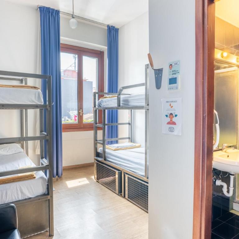 Ostello Bello Milano Centrale - Posto Letto in Dormitorio Misto con 4 Letti - 4