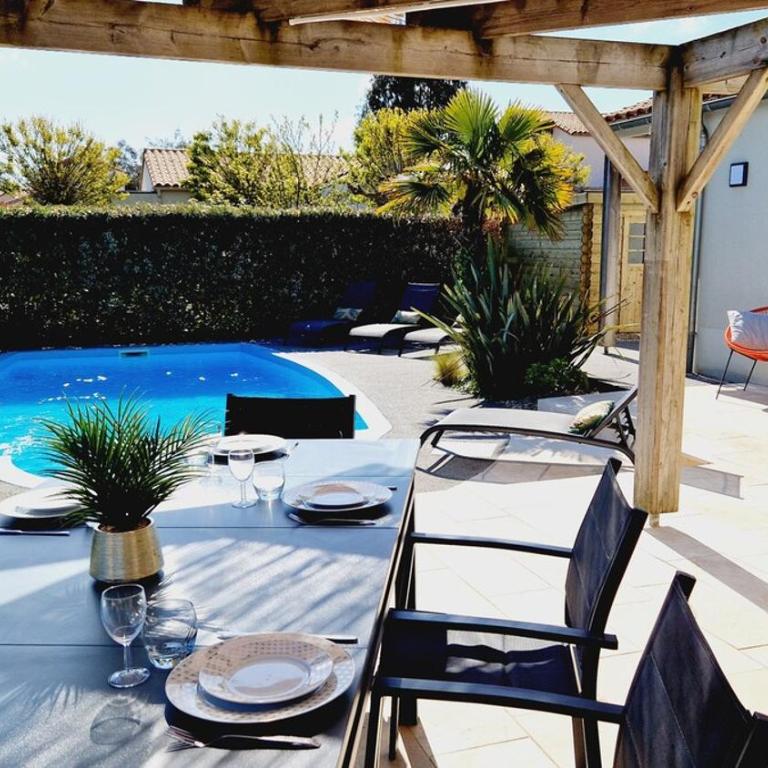 Villa 09, piscine chauffée 8 personnes à 2 pas de l'océan - Casa Vacanze - 48