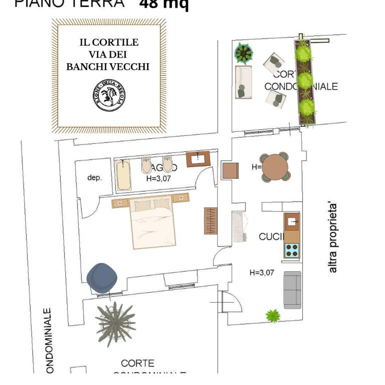 Il Cortile di Via dei Banchi Vecchi - Appartamento con 1 Camera da Letto - 39