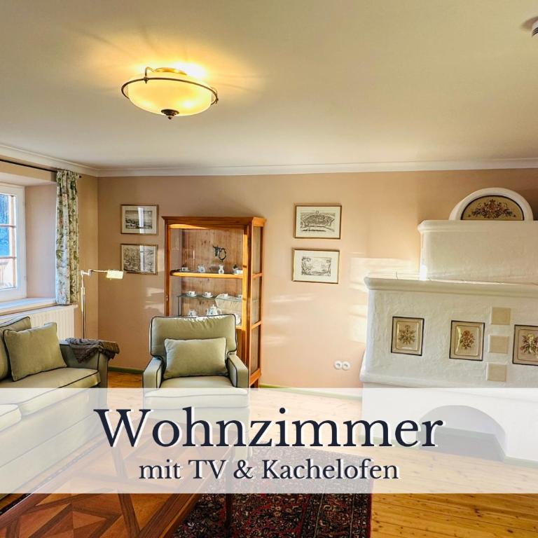 KURFÜRSTLICHES JÄGERHAUS - by "Schloss Gessenberg" - luxurious vacation home with mountain views, suitable for families and friends - Apartment mit 2 Schlafzimmern und Terrasse - 5