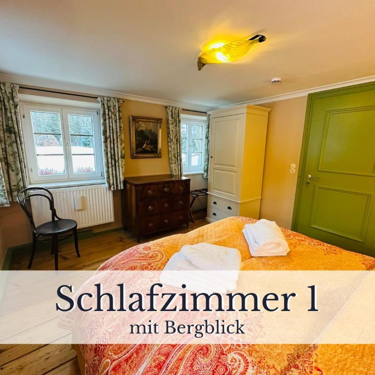 KURFÜRSTLICHES JÄGERHAUS - by "Schloss Gessenberg" - luxurious vacation home with mountain views, suitable for families and friends - Apartment mit 2 Schlafzimmern und Terrasse - 7