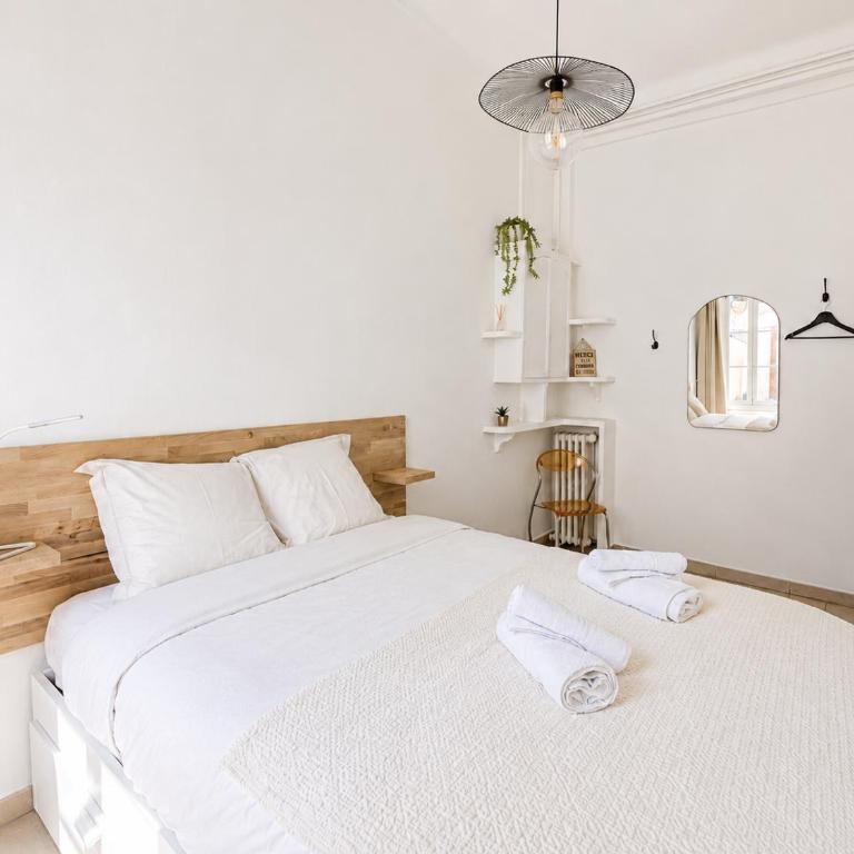L'Échappée de Nice Riviera I Centre-ville I Climatisé I Proche Gare et Plage I Idéal Couple et Famille - Appartement 2 Chambres Deluxe - 5