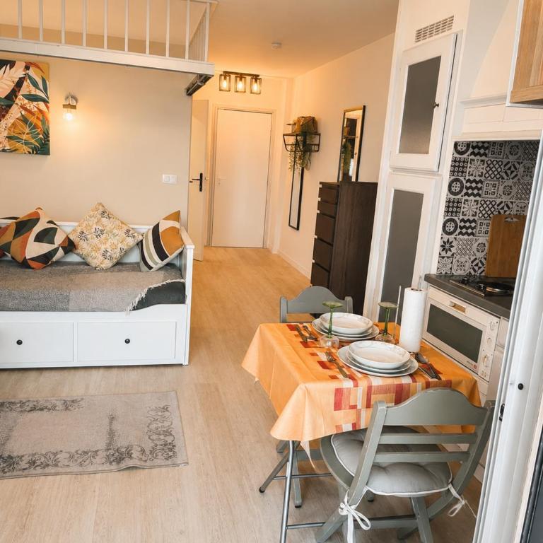 Studio tout confort, parking privé, terrasse et plage - Superior Apartment mit 1 Schlafzimmer - 5
