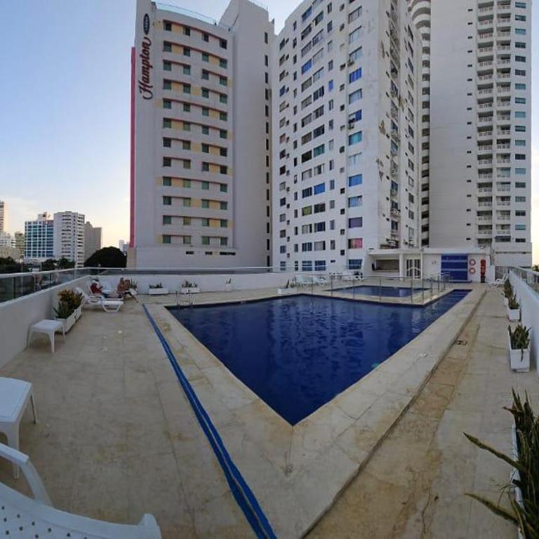 hermoso Apartamento caribeño Bocagrande, 2 habitaciones - Two-Bedroom Apartment with Balcony - 15