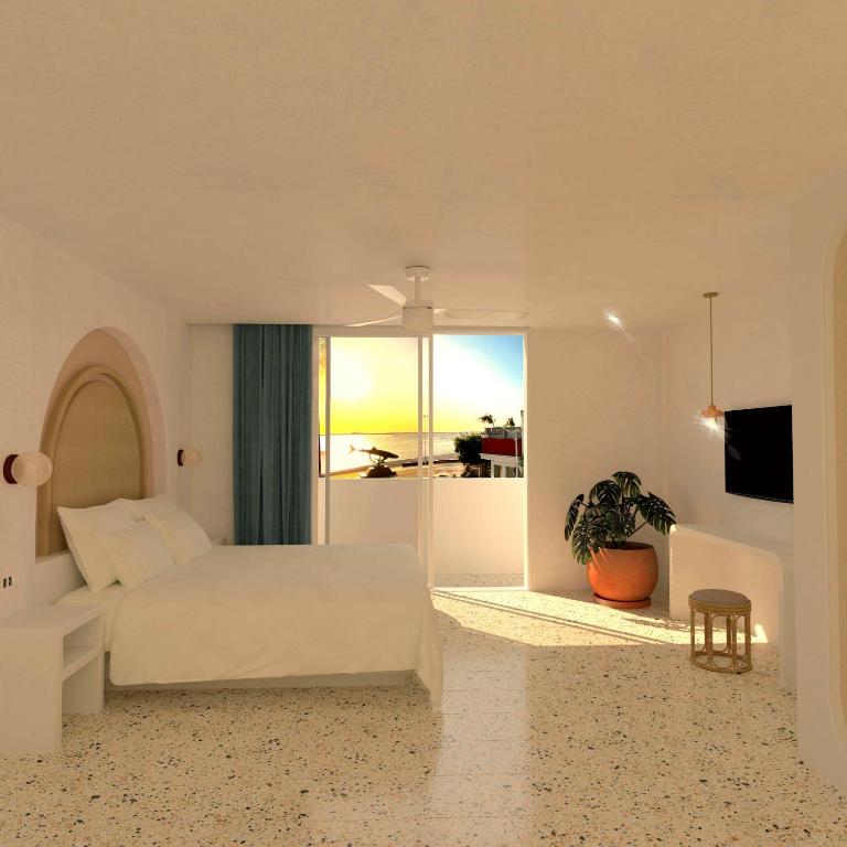 Perla La Paz, Tapestry Collection By Hilton - Habitación con vistas parciales al mar - 1 cama extragrande - 1