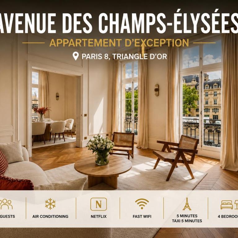 Avenue des Champs-Elysées, Appartement d’exception - Appartement 4 Chambres - 1