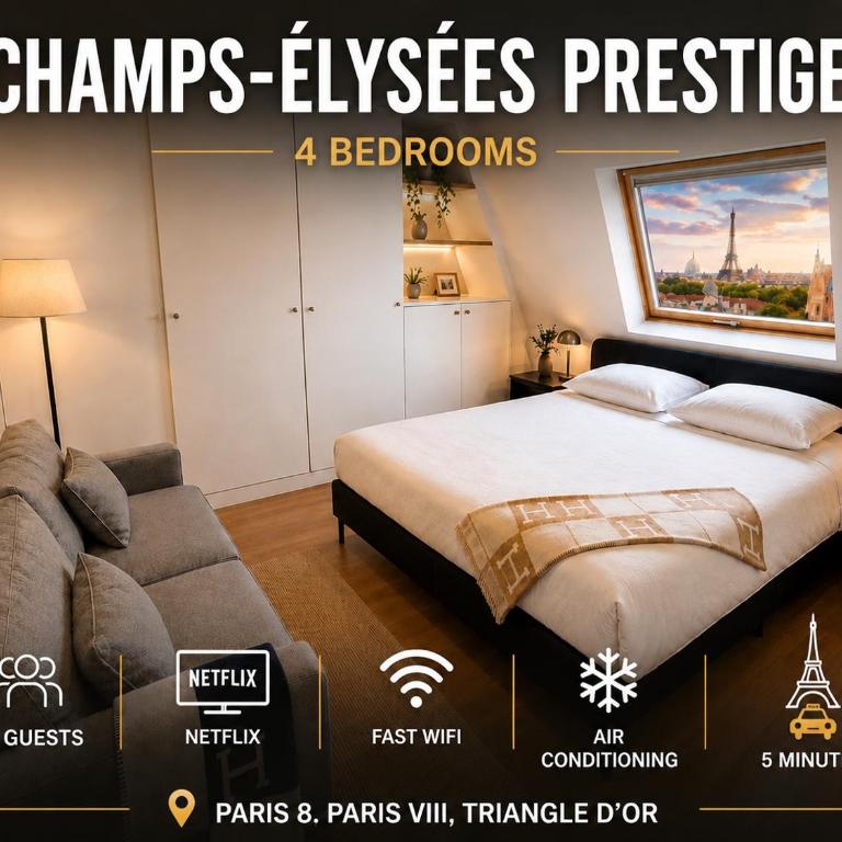 Champs-Elysees Prestige 4 Bedrooms 12 Guests - Appartement - 1