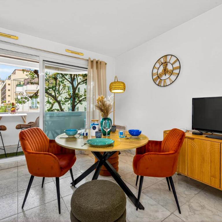 Studio centre Menton Borrigo Plage à 50 m - Studio avec Balcon - 6